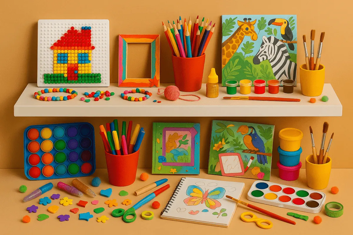 Kinder malen altersgerecht Material