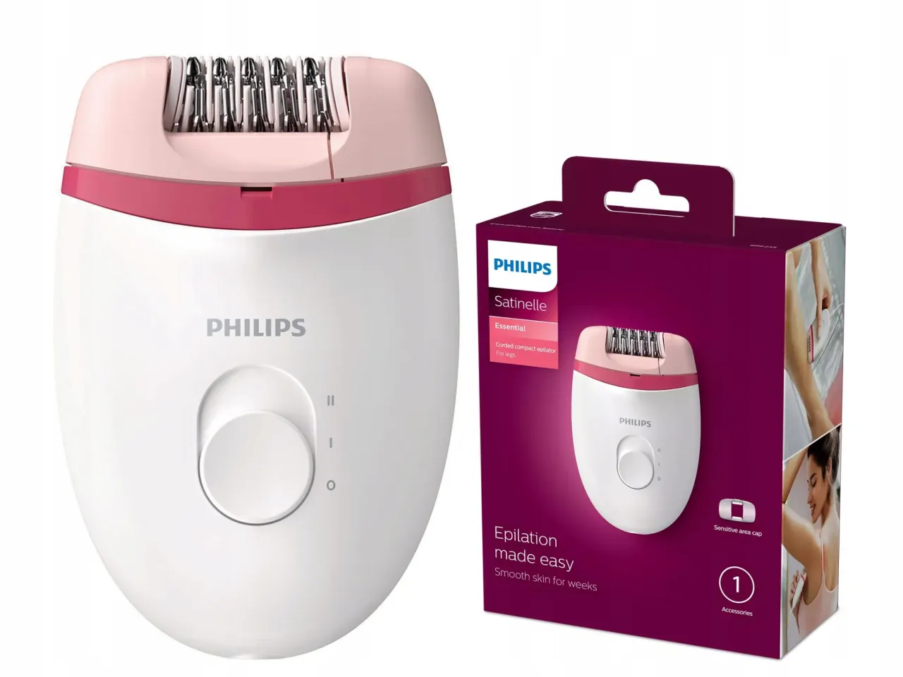 Funkcje i akcesoria epilatora