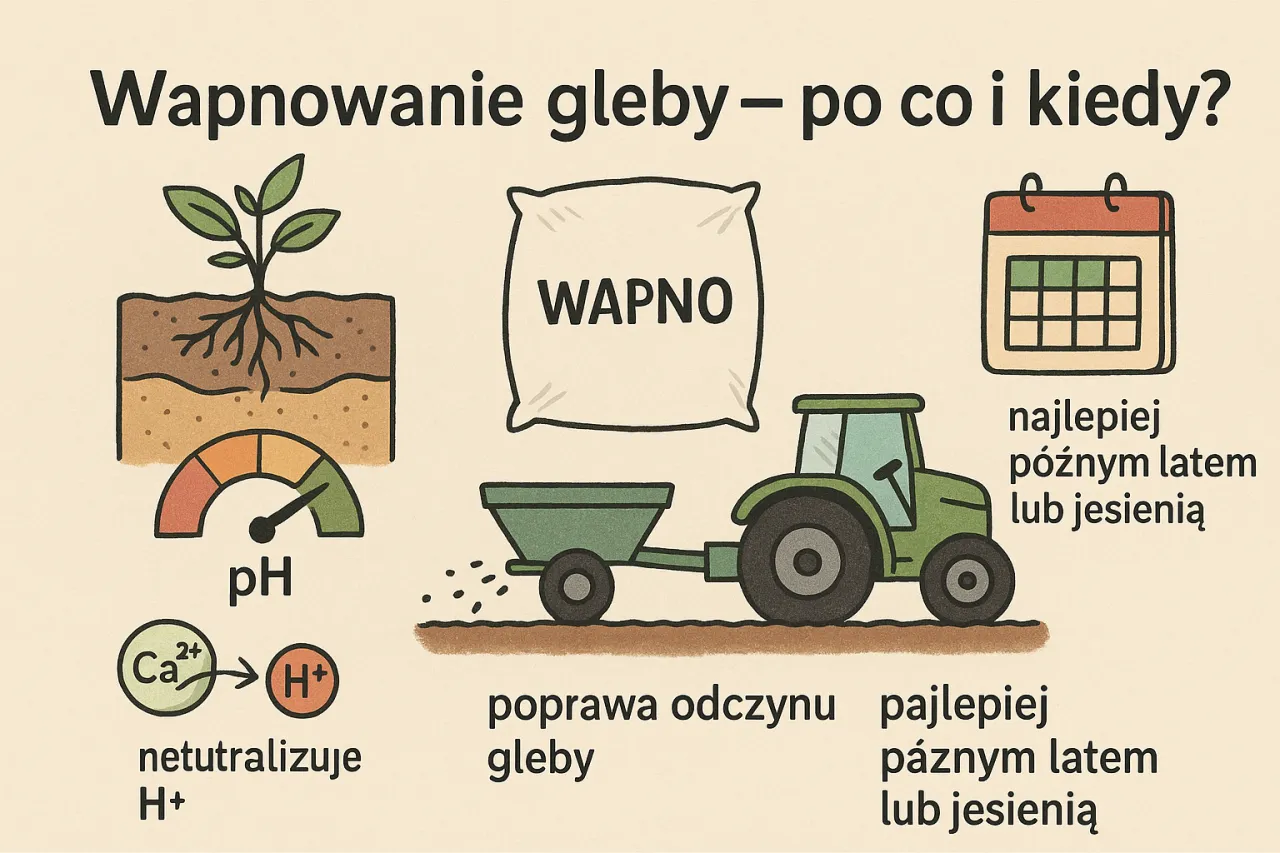 jesienne wapnowanie trawnika