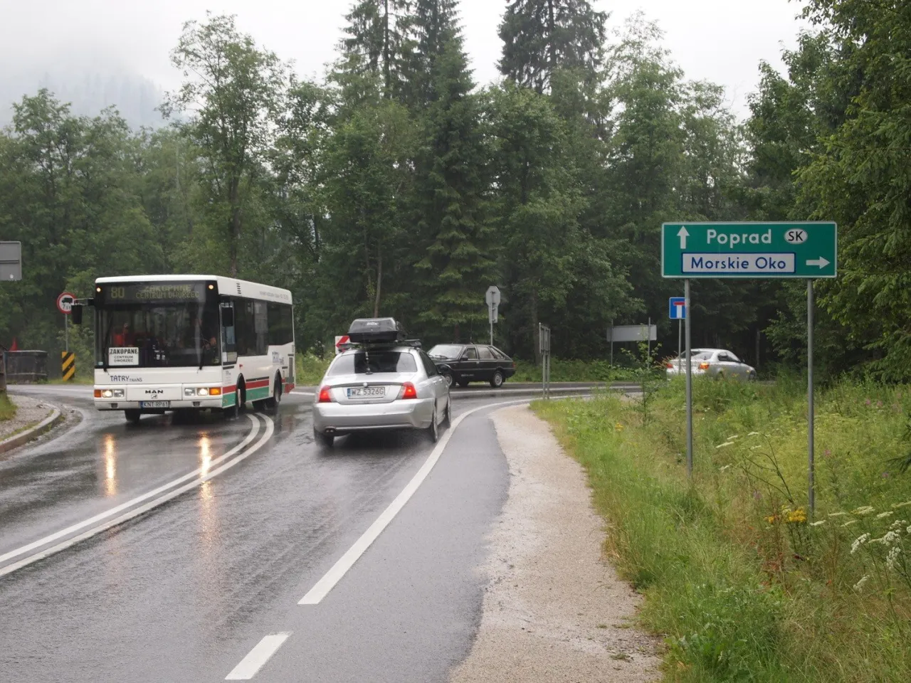 Parking Palenica Białczańska busy do Zakopanego