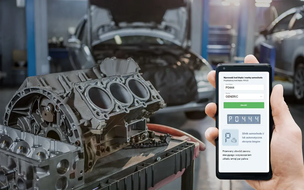 Diagnostyka BMW: kod P0444 wskazuje na problemy z zaworem odpowietrzania zbiornika paliwa. Objawy mogą być r&oacute;żne.