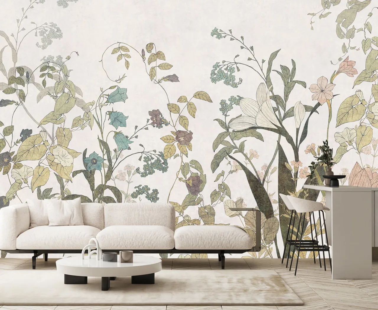 Fototapeta salon motywy botaniczne