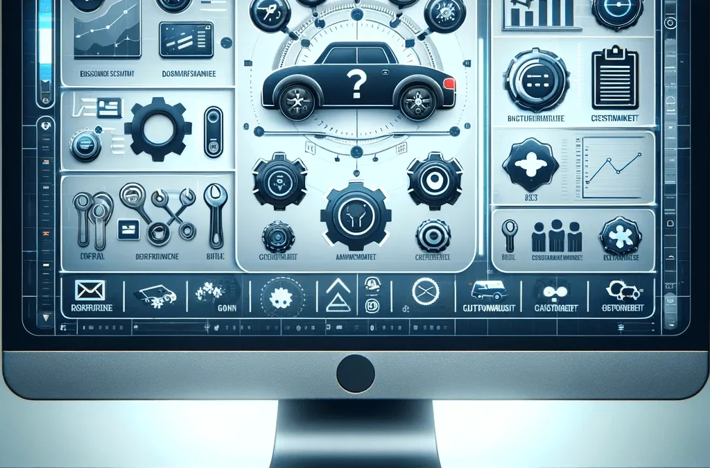 przykładowe ekrany programu do zarządzania warsztatem samochodowym