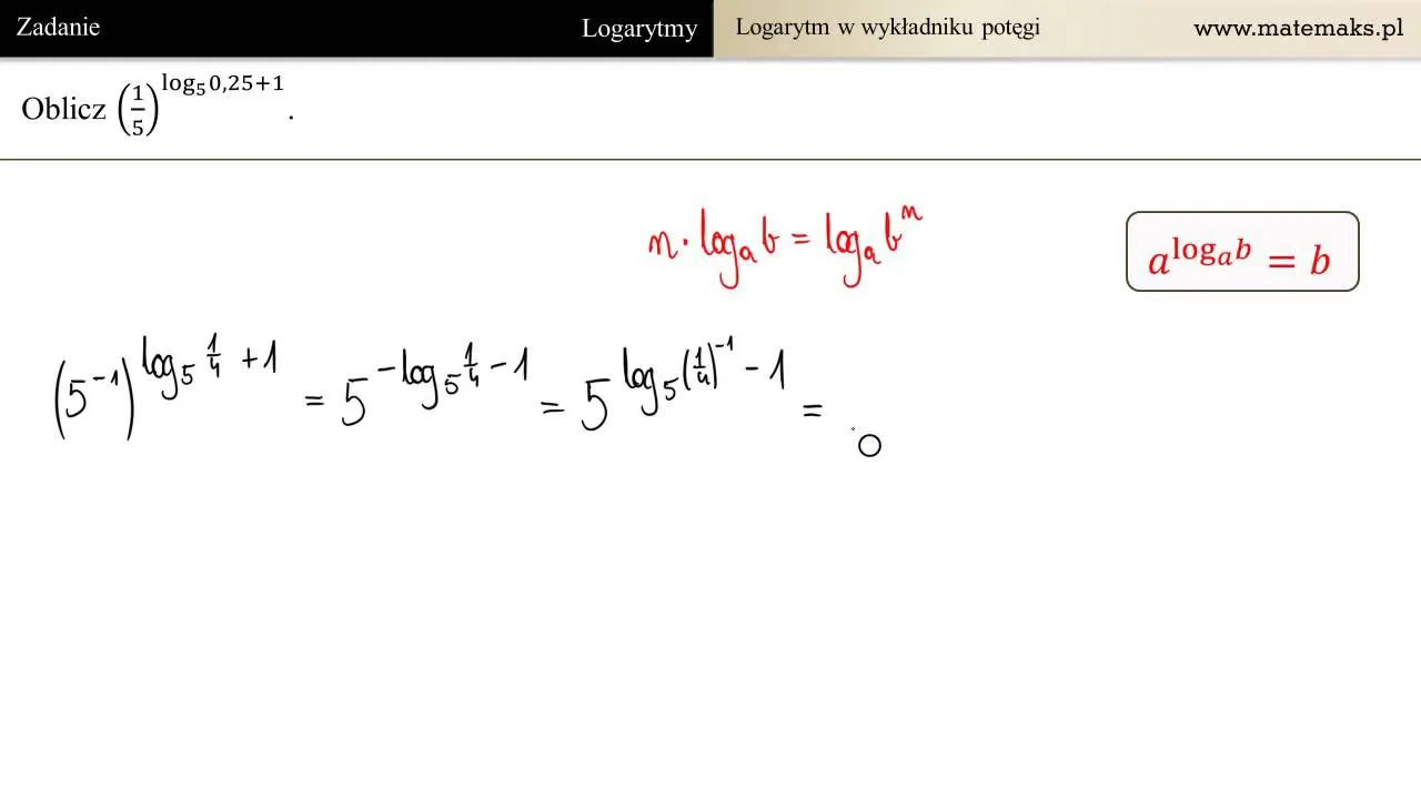logarytm definicja potęgowanie