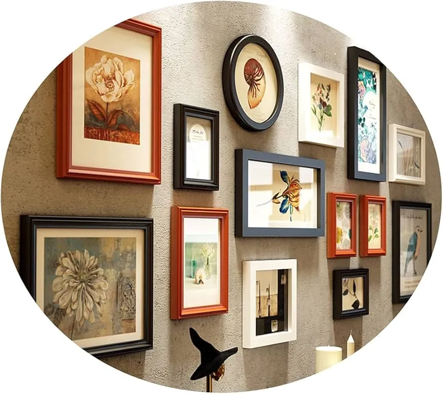 aranżacja galerii ściennej ramek na zdjęcia