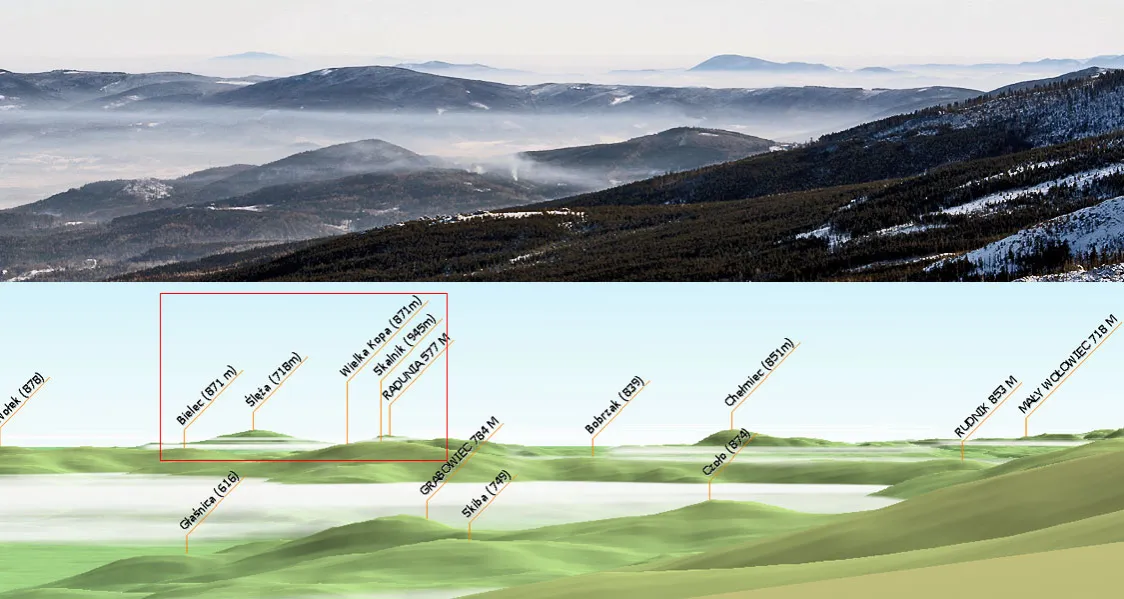 Panorama ze Szrenicy Karkonosze