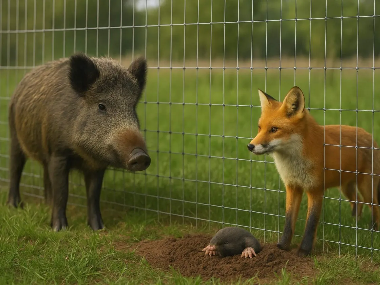 zabezpieczenie posesji przed dzikami