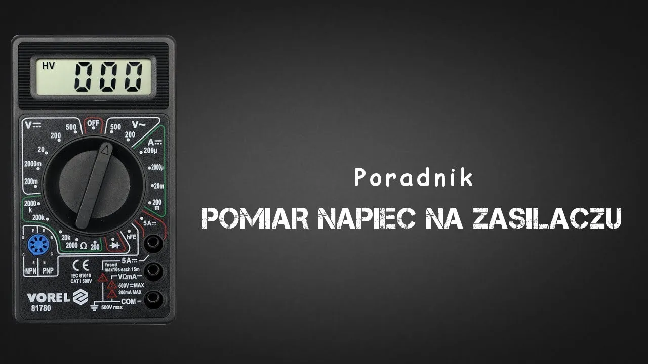 multimetr pomiar napięcia zasilacz pc