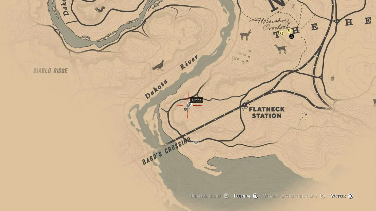 RDR2 Caliban's Seat skarb lokalizacja