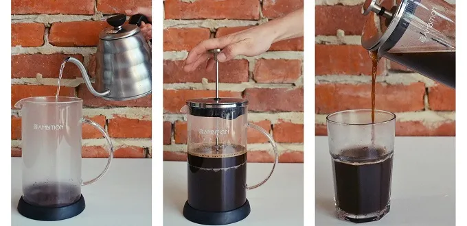 french press parzenie kawa