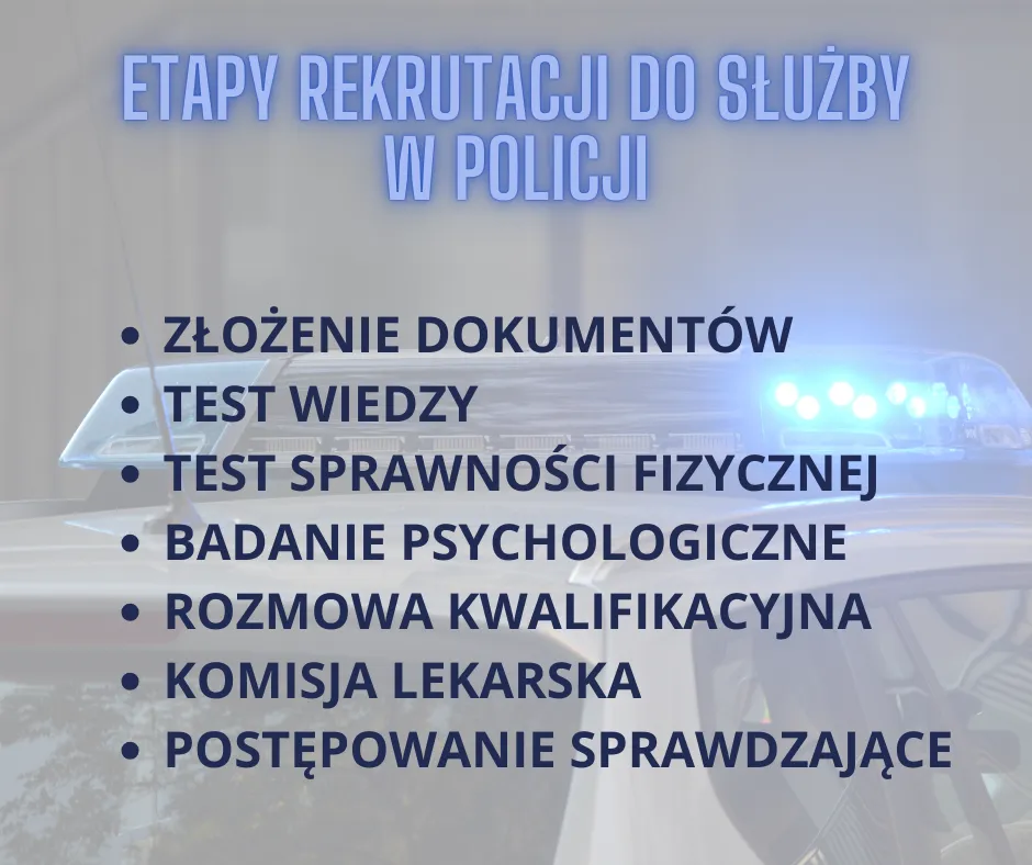 Etapy rekrutacji do służb mundurowych