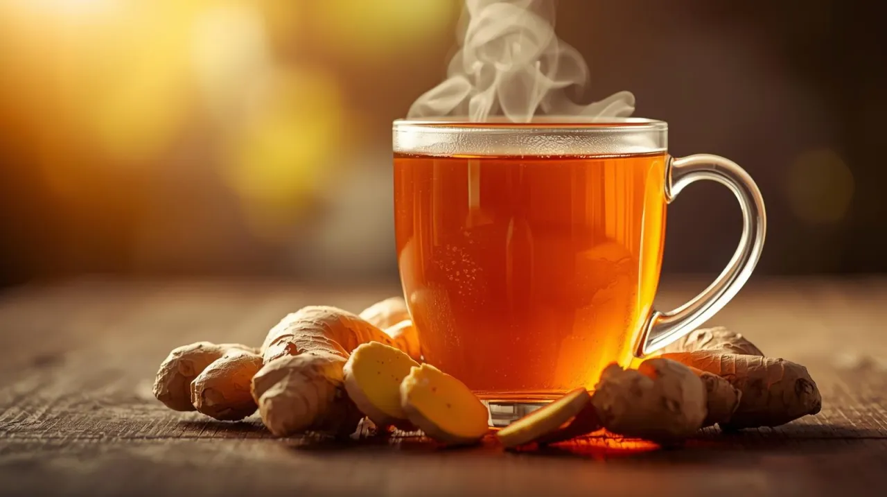 przygotowanie herbaty imbirowej