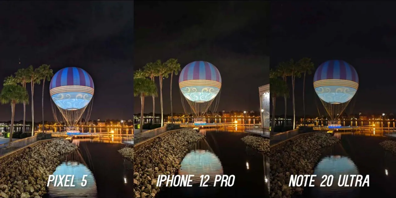 Porównanie zdjęć nocnych smartfonów Android i iPhone