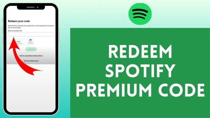 Spotify redeem page mobile browser screenshot