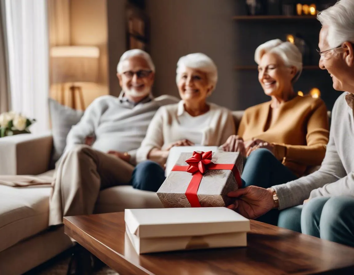 dziadkowie z wnukiem na chrzcinach w kościele