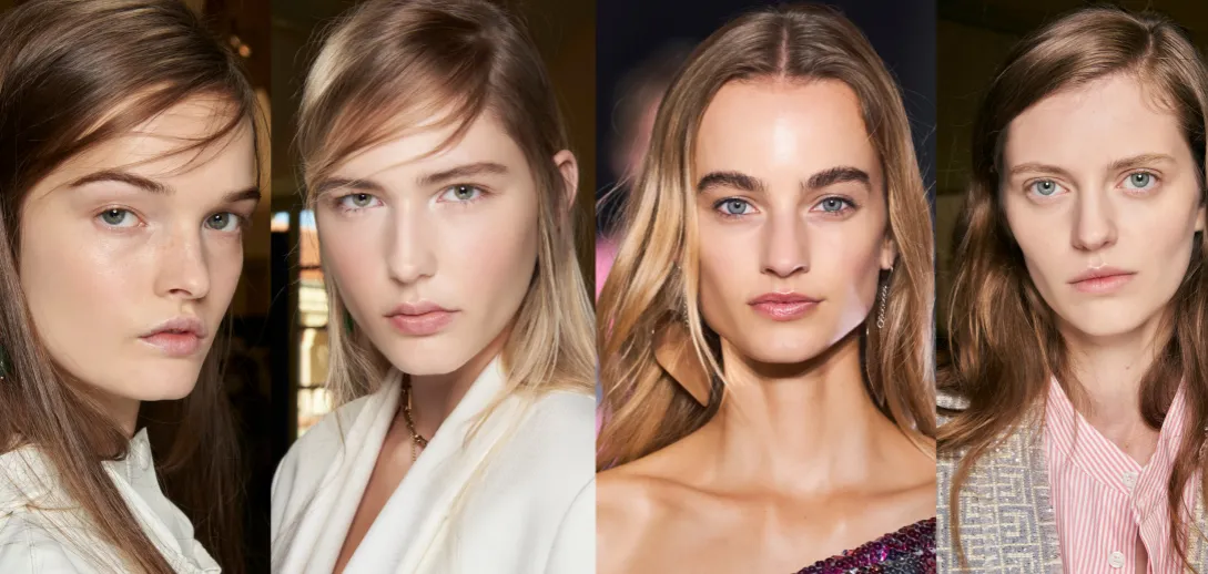 kobieta z promienna cera i lekkim makijazem