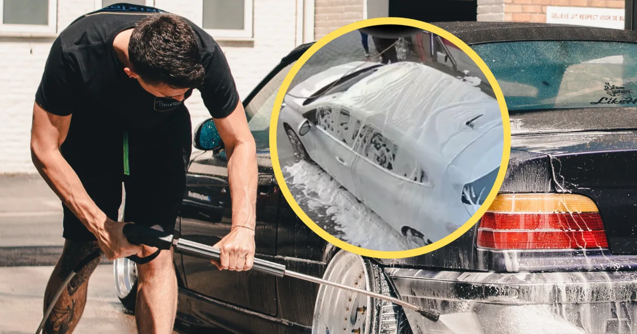 błędy podczas mycia samochodu na myjni bezdotykowej