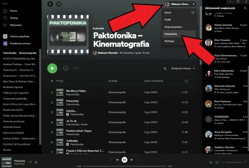 Spotify ustawienia jakości dźwięku