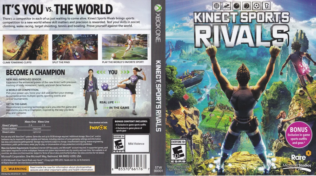 Xbox One Kinect games covers