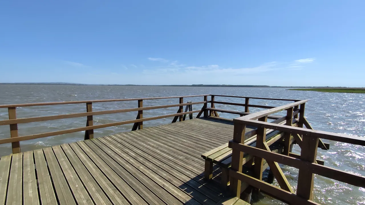 Pomost jezioro Jamno Mielno