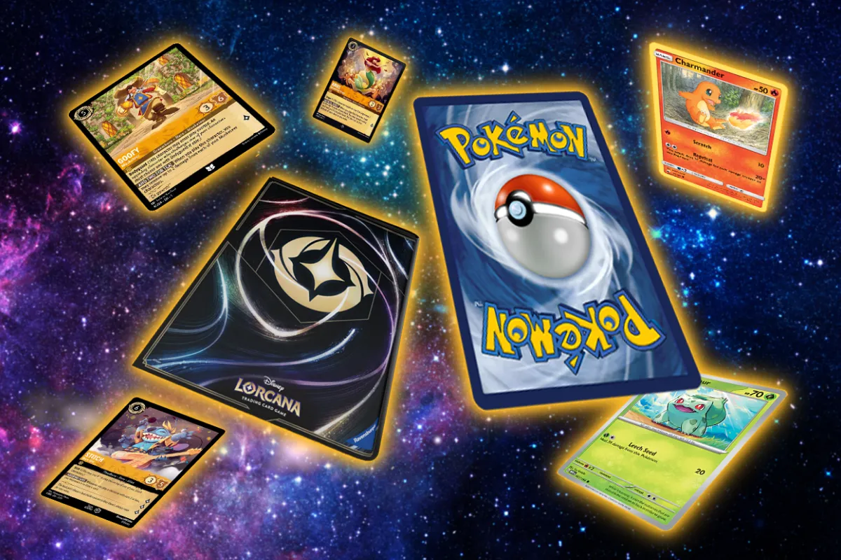 r&oacute;żne rodzaje kart kolekcjonerskich Magic Pokemon Lorcana sportowe