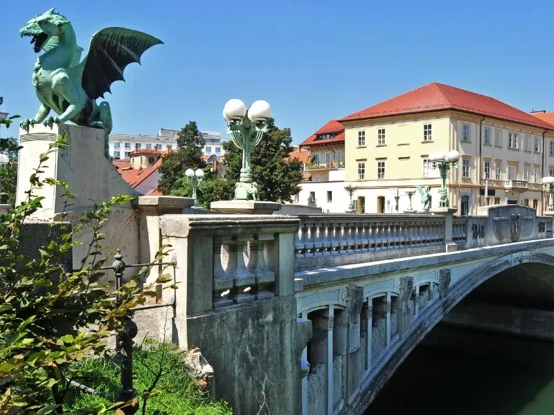 Lublana Most Smoczy i zamek