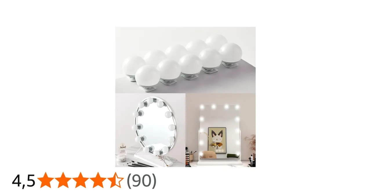 Różne rodzaje oświetlenia do toaletki kinkiety lustro Hollywood taśmy LED