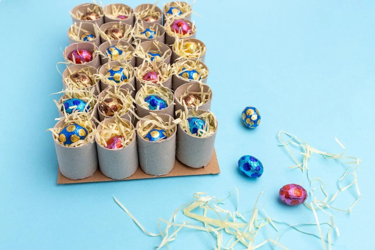 materiały do kalendarza adwentowego z rolek