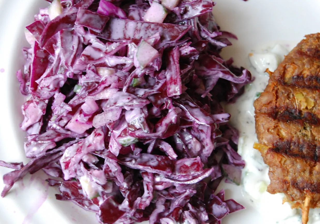czerwona kapusta marynowana do kebaba przepis