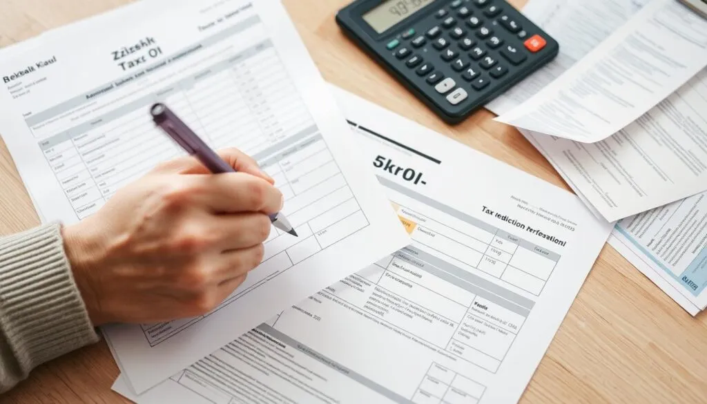 osoba wypełniająca PIT, kalkulator, ulgi podatkowe