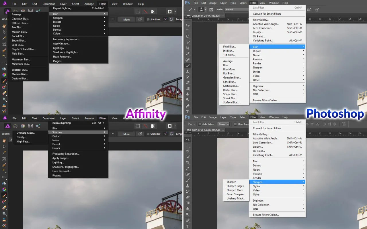 Photoshop vs Illustrator logo design