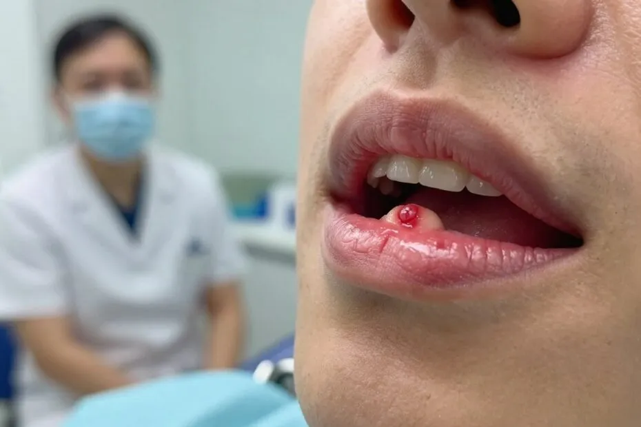 rak dziąsła a afta różnice