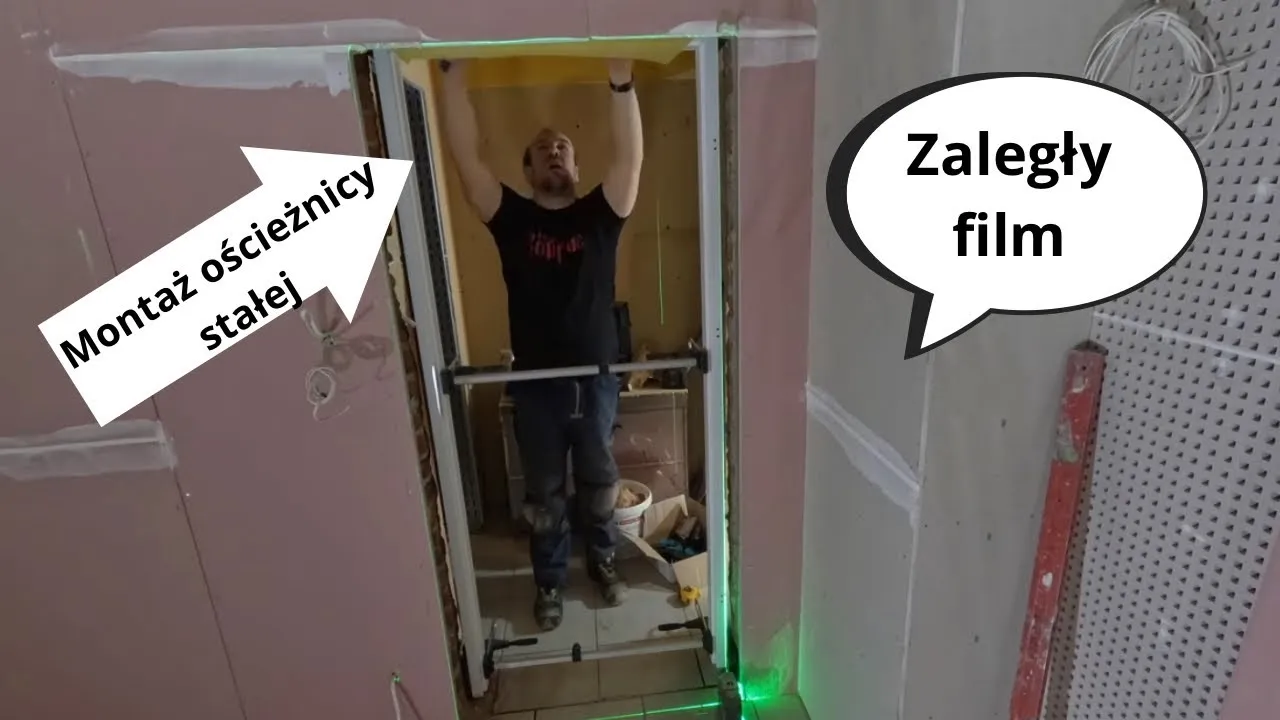 wykończenie ościeżnicy płytami gipsowo-kartonowymi