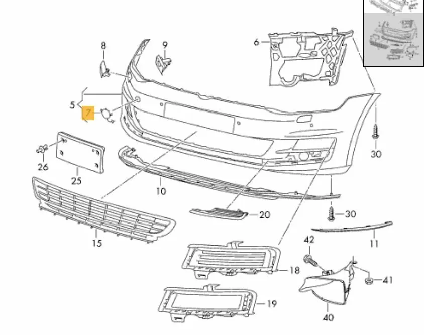 Golf 4 przedni zderzak zaślepka ucha holowniczego