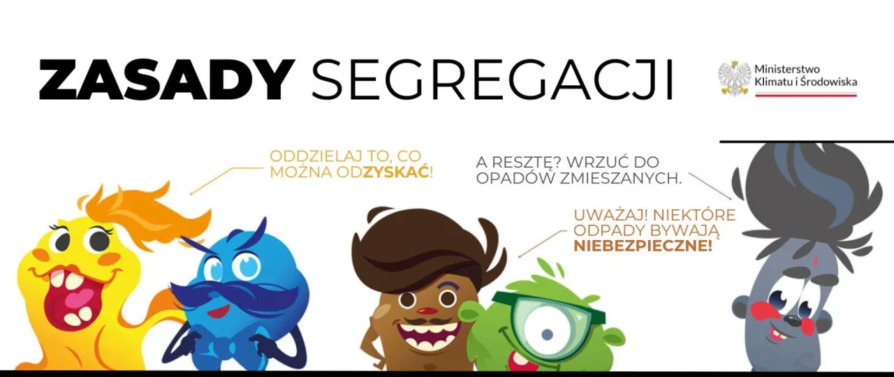 Zasady segregacji odpadów komunalnych: oddzielaj to, co można odzyskać, resztę wrzuć do odpadów zmieszanych. Uważaj, niektóre odpady bywają niebezpieczne!