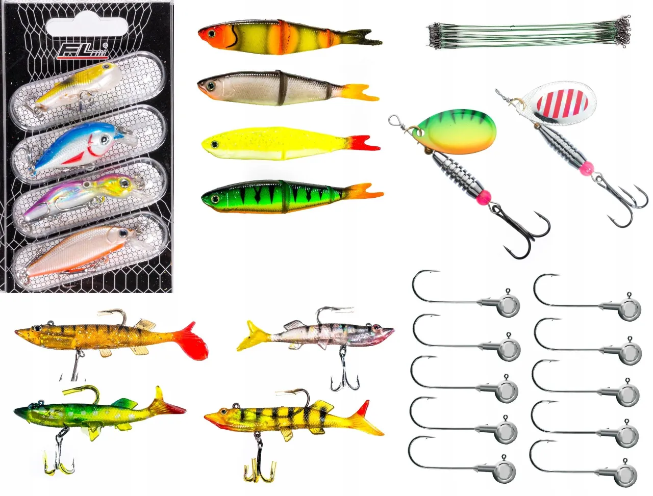 Rodzaje przynęt spinningowych gumy błystki woblery