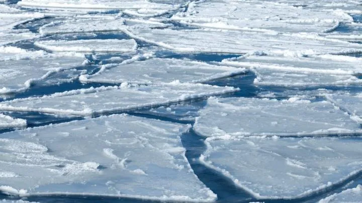 topniejący lód morski w Arktyce