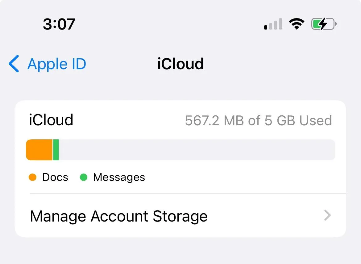 Błąd backupu iPhone brak miejsca iCloud