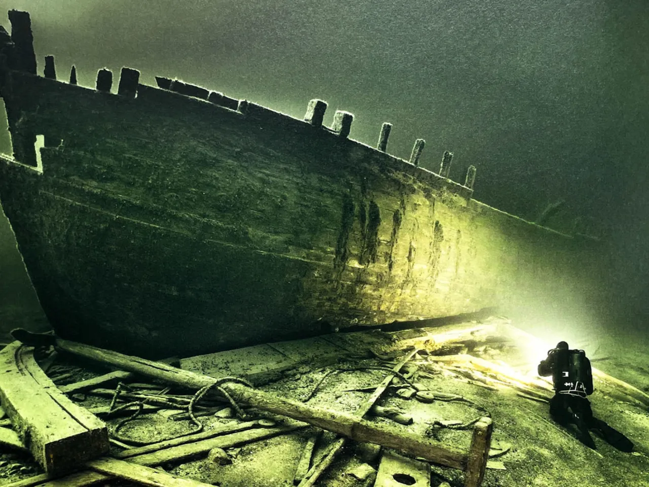 Podwodne wraki statk&oacute;w na dnie Bałtyku