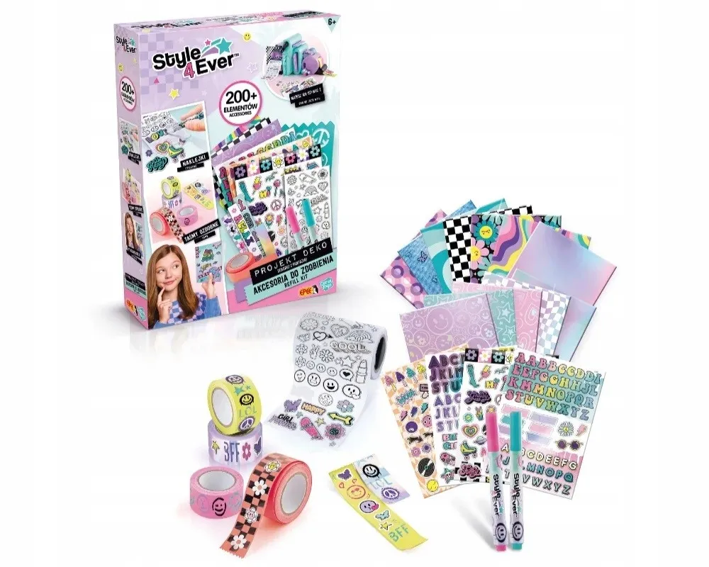 materiały do ozdabiania zeszytu do polskiego