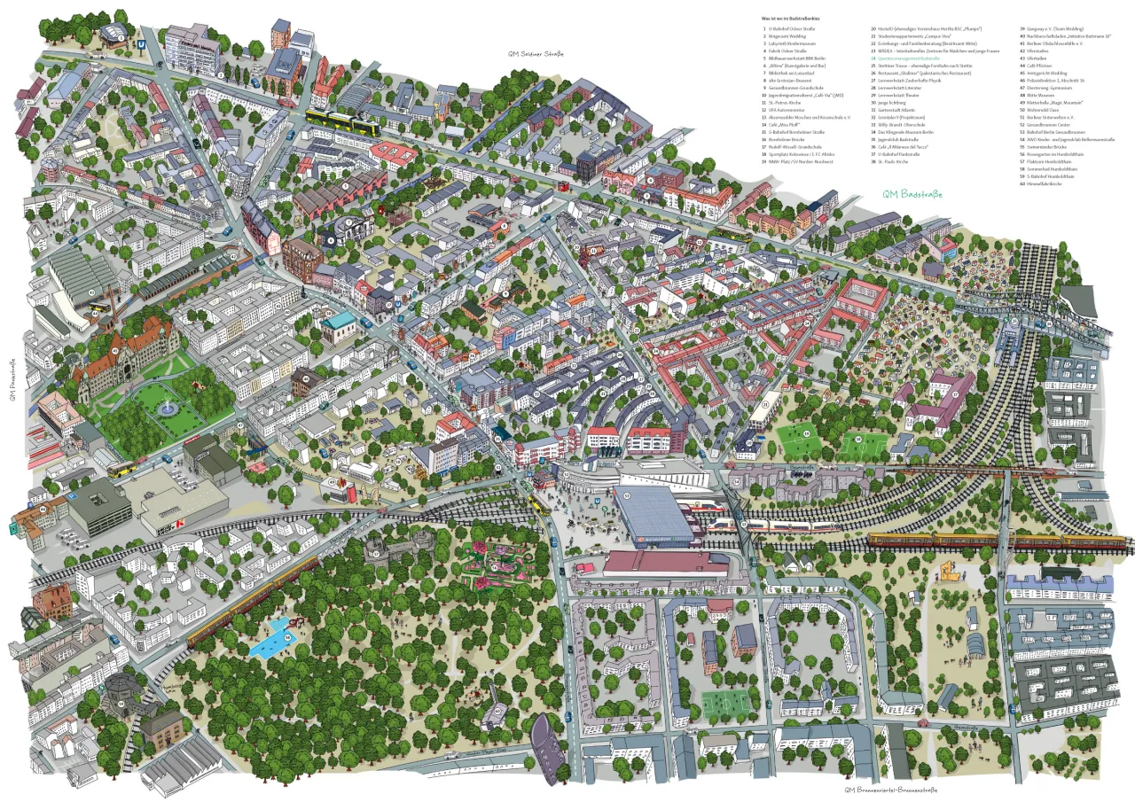 Kiezküchen Stadionterrassen Lageplan