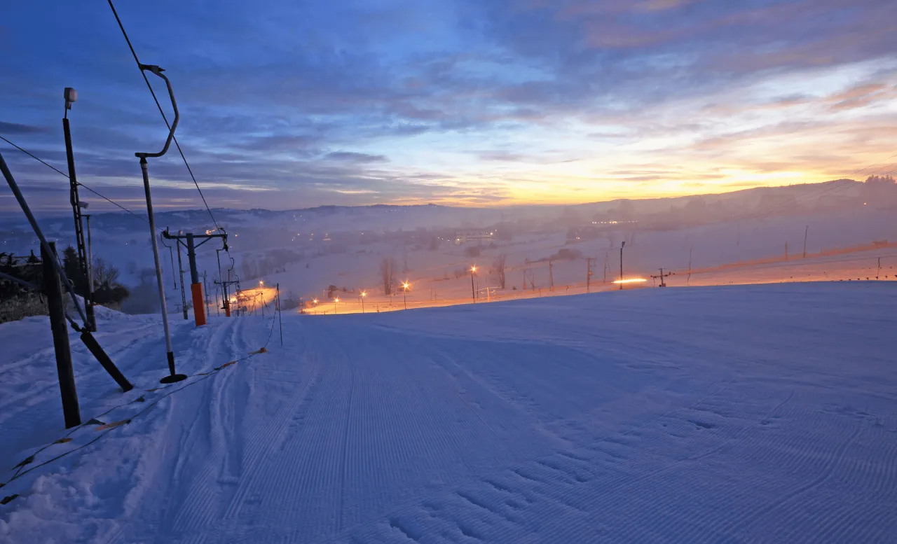 Bukowina Tatrzańska zimą widoki Tatry