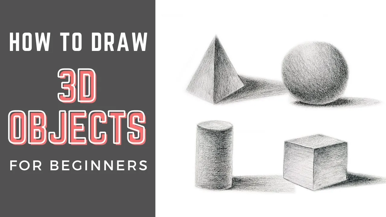 einfache geometrische Formen zeichnen schattieren