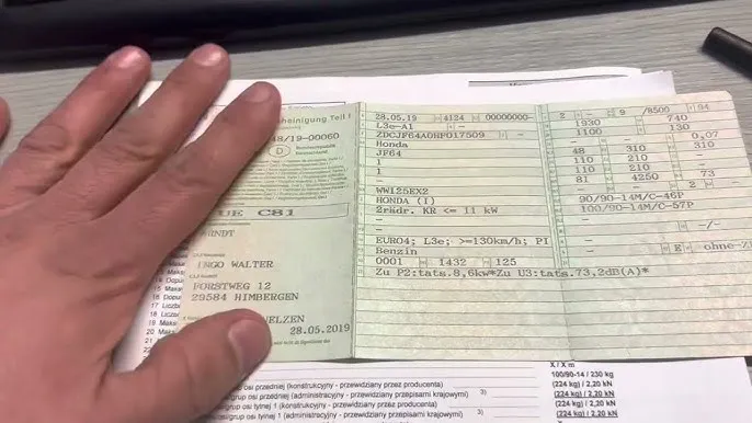 rejestracja samochodu z zagranicy dokumenty