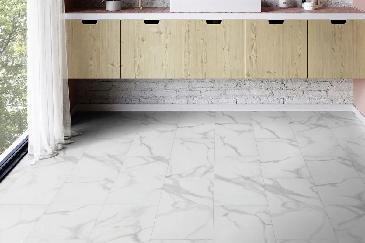 panele winylowe wzory beton marmur kamień inspiracje