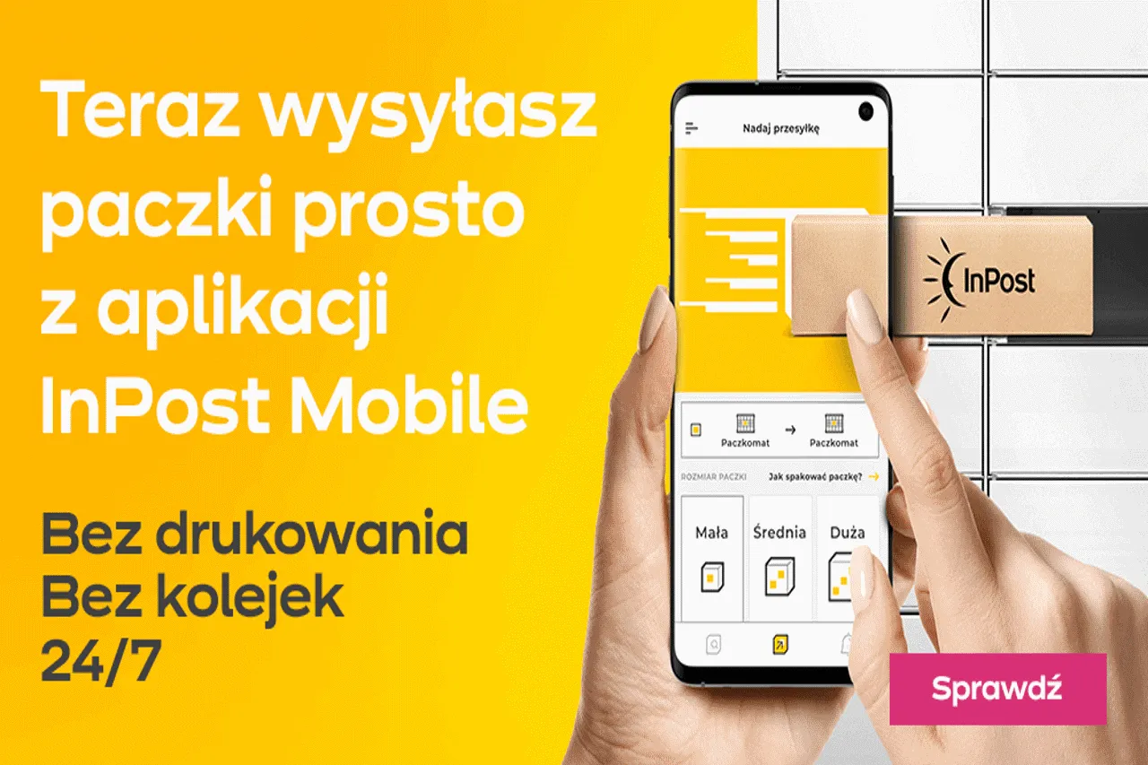 InPost Mobile aplikacja nadawanie paczki bez etykiety