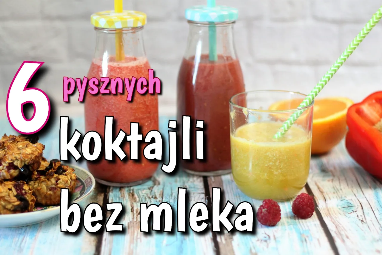 kolorowe koktajle bez mleka