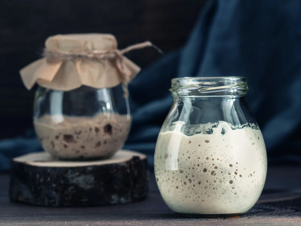 Zakwas piekarski w słoiku