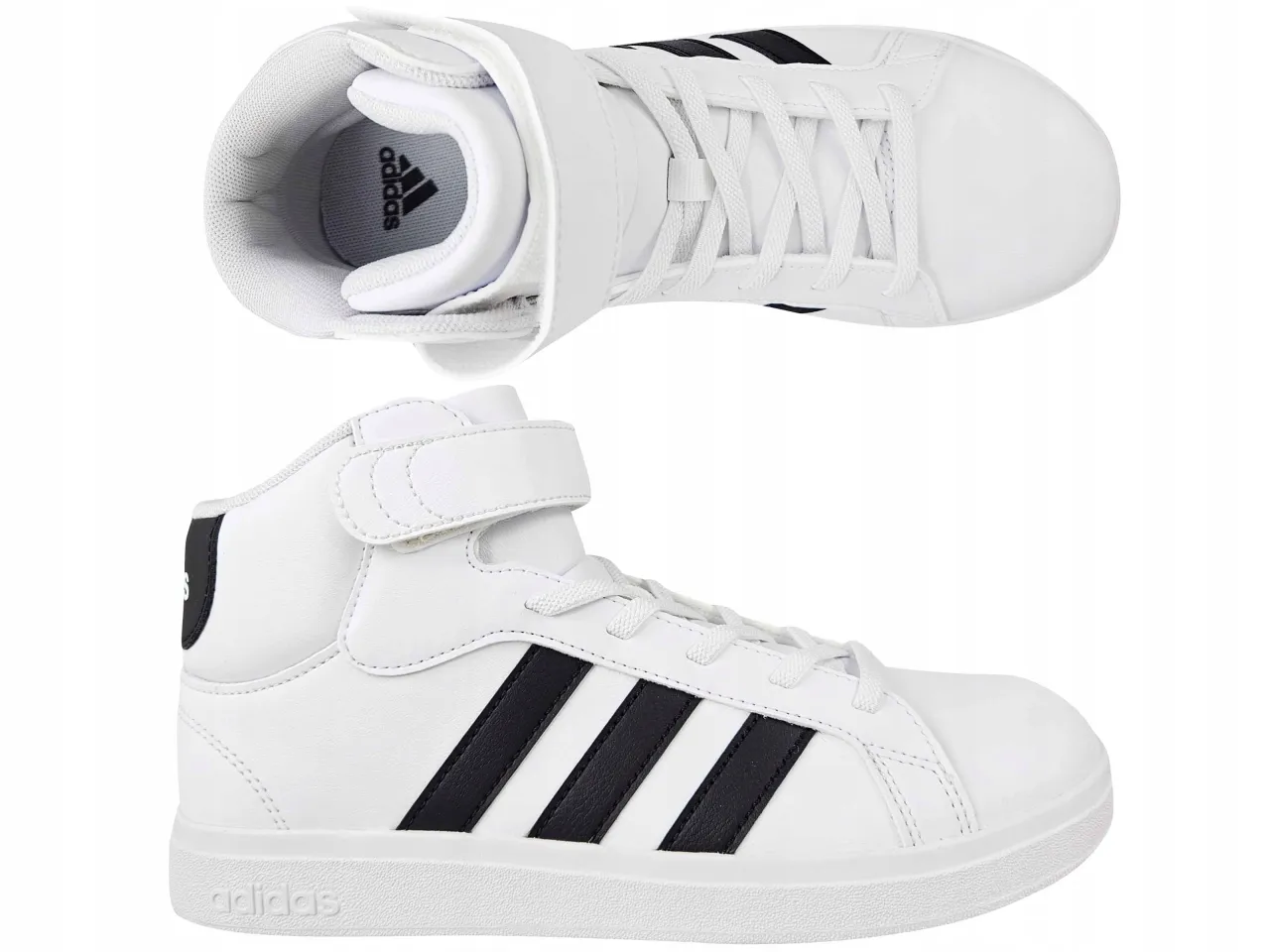 Adidas Grand Court Tensaur Hoops Mid dla dziewczynki rozmiar 29 por&oacute;wnanie