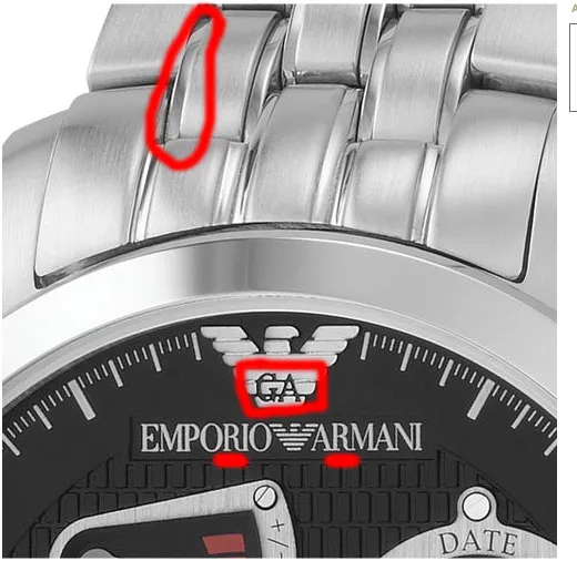 jak rozpoznać podróbkę zegarka Armani